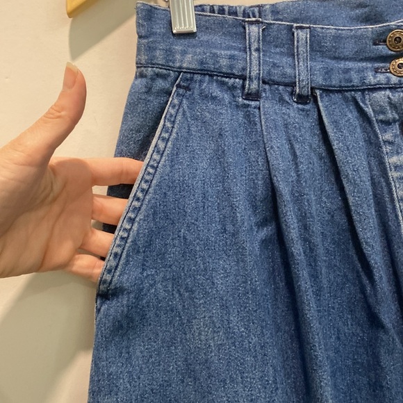 Classic Blue A-Line Denim Skirt - Picture 6 of 16